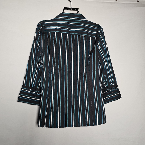 Alfani Petite 3/4 sleeve button up top size Petite 14 - Picture 7 of 8